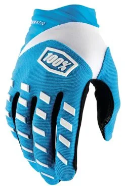 100% Airmatic Gloves -Motorcycle Goggles Sales Store 100 airmatic glove blue