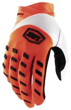 100% Airmatic Gloves -Motorcycle Goggles Sales Store 100 airmatic glove fluo orange