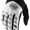 100% Airmatic Gloves -Motorcycle Goggles Sales Store 100 airmatic glove white