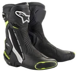 Alpinestars SMX Plus V2 Vented Boots 11 Alpinestars SMX Plus V2 Vented Boots -Motorcycle Goggles Sales Store alpinestars smx plusv2 vented boots black white fluo yellow