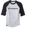 Factory Effex Honda Baseball T-Shirt -Motorcycle Goggles Sales Store factory effex honda baseball t shirt heather black