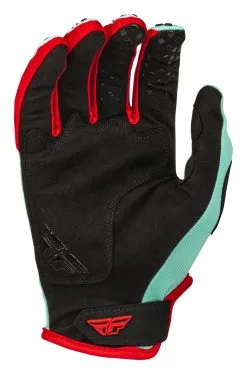 Fly Racing Dirt Fly Racing Kinetic SE Rave Youth Gloves -Motorcycle Goggles Sales Store fly racing kinetic se rave gloves mint black red 3