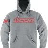 Icon Clasicon Hoody -Motorcycle Goggles Sales Store icon clasicon hoody grey