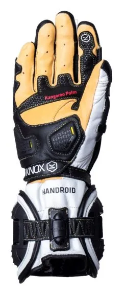 Knox Handroid MK4 Gloves -Motorcycle Goggles Sales Store knox handroid all mk4 black white 1