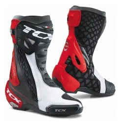 TCX Boots TCX RT-Race Boots 8 TCX Boots TCX RT-Race Boots -Motorcycle Goggles Sales Store tcx boots rt race black white red